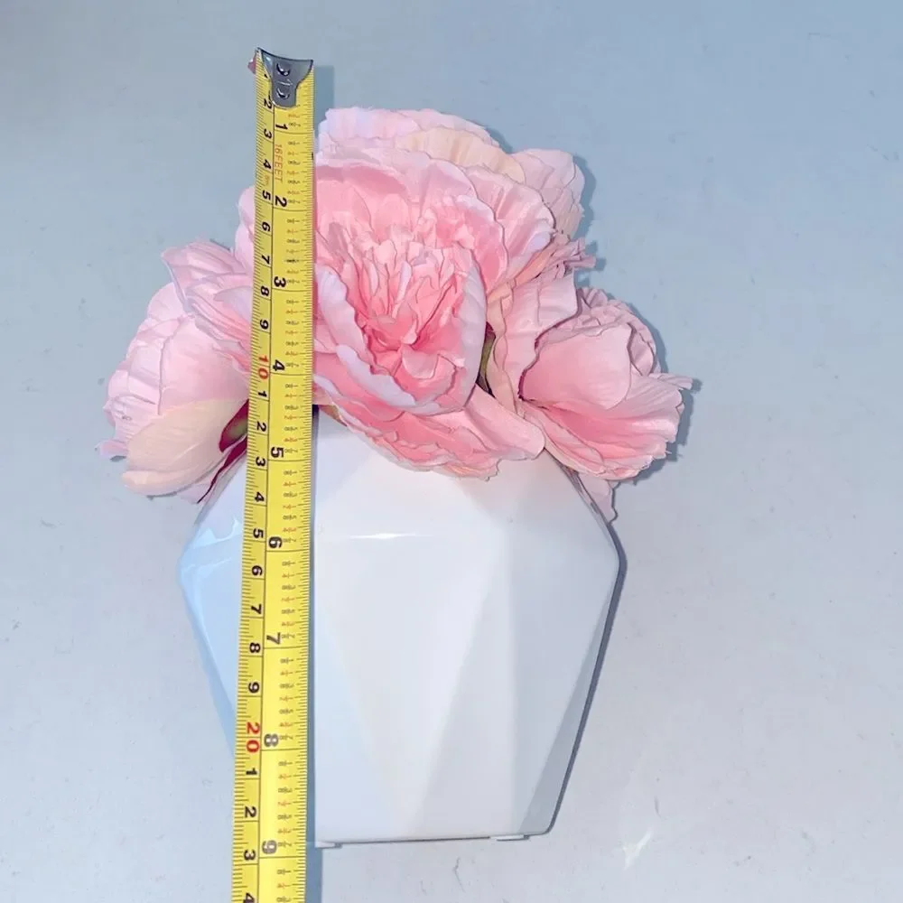 Pink Peony Silk Flower Arrangement
